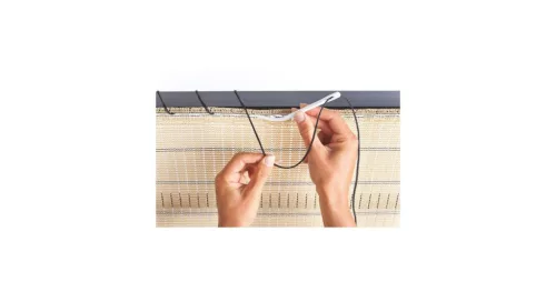 Tű és zsineg szett szőtt árnyékoló hálók rögzítéséhez Fixing Cord 2005760 fekete 25m