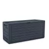 Kerti tároló láda műanyag Woodbox 190L antracit