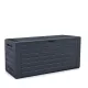 Kerti tároló láda műanyag Woodbox 190L antracit