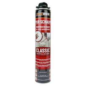   PUR hab, magas tágulású, pisztolyos/kézi 750 ml MaxWerk (piros)