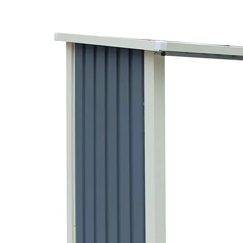 Kerti tűzifa tároló acél 190 x 302 x 119 cm