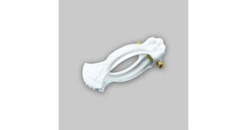 Függönycsipesz vitrázs fehér 10 db