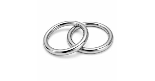 Függöny karika műanyag 40-es króm 10 db