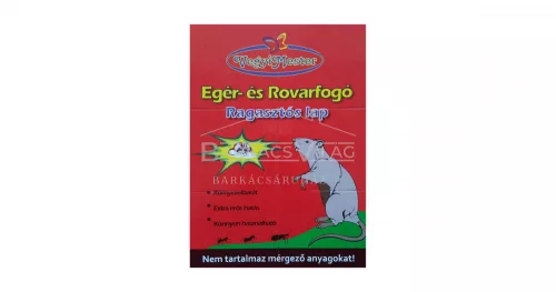 Egér- és rovarfogó ragasztós lap közepes-26x19 cm