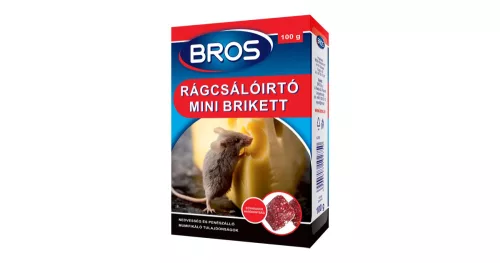 Rágcsálóirtó paraffin blokk 100 g Bros