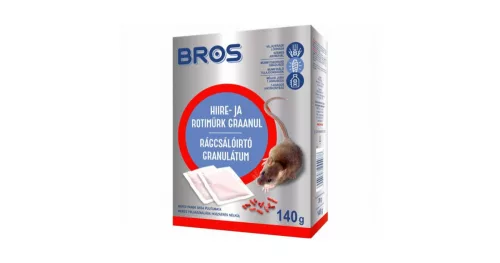 Rágcsálóirtó granulátum Bros 140 g