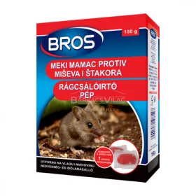 Rágcsálóírtó pép 150 g, Bros