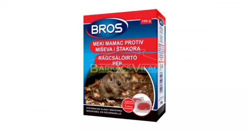 Rágcsálóírtó pép 150 g, Bros