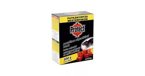 Rágcsálóirtó paraffinos blokk 300g, Protect