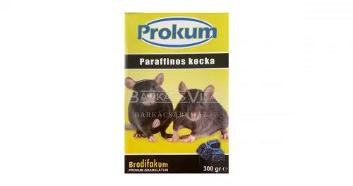 Rágcsálóirtó paraffinos blokk 300g, Prokum