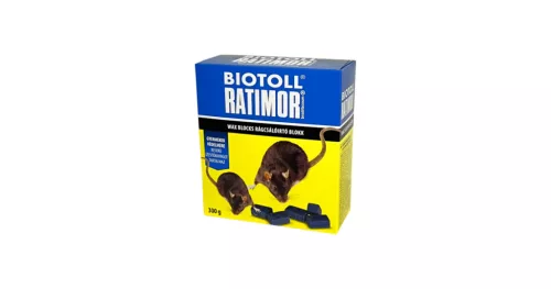 Rágcsálóirtó paraffin blokk 300g Biotoll Ratimor