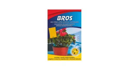 Rovarfogó sárga lap virágcserepekhez Bros 10 db