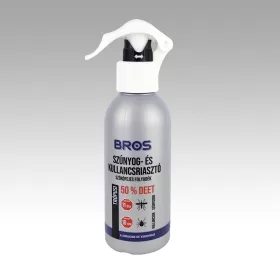 Szúnyog- és kullancsriasztó szórófejes, pumpás folyadék 130 ml BROS EAN: 5904517407824