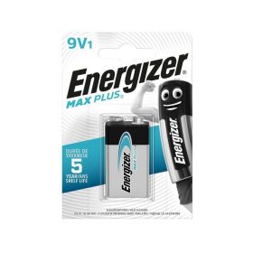 Elem, 9V B1, alkáli, Energizer Max Plus