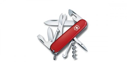ZSEBKÉS, VICTORINOX SWISS ARMY CLIMBER, PIROS