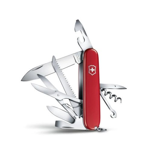 ZSEBKÉS, VICTORINOX SWISS ARMY HUNTSMAN, PIROS