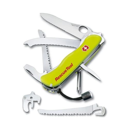 ZSEBKÉS, VICTORINOX SWISS ARMY RESCUE TOOL, NEON SÁRGA