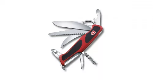 ZSEBKÉS, VICTORINOX SWISS ARMY RANGER 57, PIROS/FEKETE