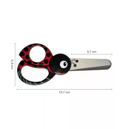 Gyermekolló katica 13cm Fiskars
