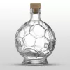 Üveg focilabda 500 ml, dugós