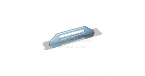 Simító rozsdamentes 130x480 mm fogazás 6x6 mm