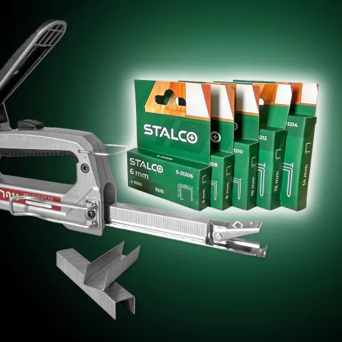 Tűzőgépkapocs 12mm, Stalco S-21212 53-as típus 11,3 x 0,7 mm