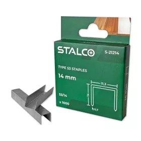   Tűzőgépkapocs 14mm, Stalco S-21214 53-as típus 11,3 x 0,7 mm