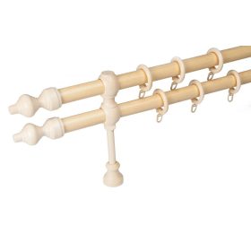 Karnis, fa, kétsoros, 240 cm, natúr