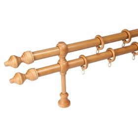 Karnis, fa, kétsoros, 200 cm, világos tölgy