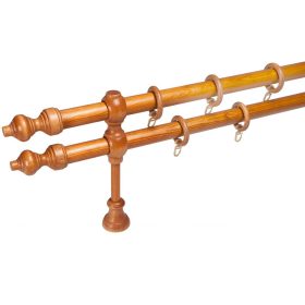 Karnis, fa, kétsoros, 120 cm, cseresznye