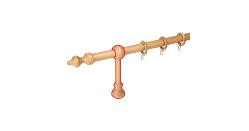 Karnis tartó tölgy 28 mm