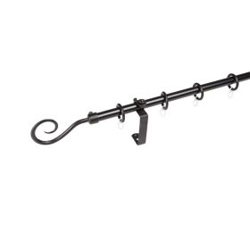 Sopron karnis fekete 1 soros 160 cm