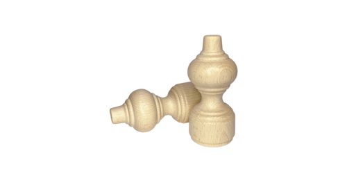 Karnis fa végzáró 2 darab natúr