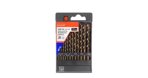 Fémfúró készlet HSS-Co Speed 13 db D 1,5 – 6,5 mm x 0,5