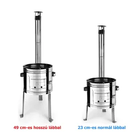 Parti üstházhoz hosszú láb 49cm inox
