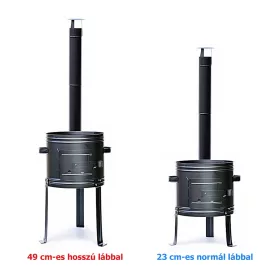 Parti üstházhoz hosszú láb 49cm fekete