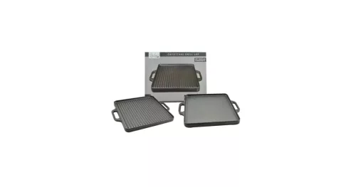  Öntöttvas BBQ grill lap 2 oldalas 42 x 42 cm