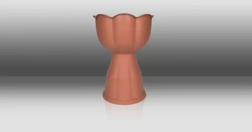Virágtartó tulipános közepes terra