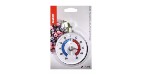 Hűtőhőmérő kerek 7 cm