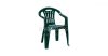 Kerti szék zöld alacsony támlás műanyag Mallorca