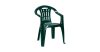 Kerti szék zöld alacsony támlás műanyag Mallorca