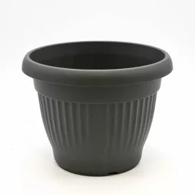 Virágcserép dísz 30 cm antracit