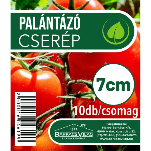 Palántázó cserép kerek műanyag 7 cm/10 db