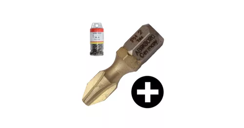 Bit SUPRA-TIN POZI 2 x 25 mm