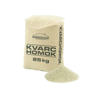 Szűrőhomok, kvarchomok 25 kg 0,5-1,2mm