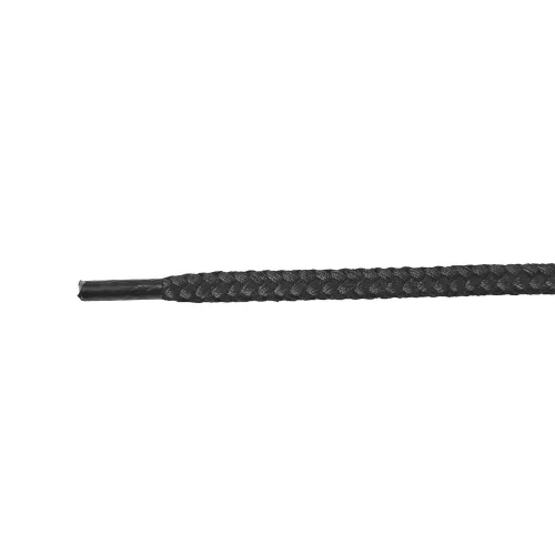 Cipőfűző vastag gömb fekete 4 mm, 120 cm