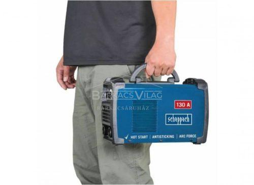 Hegesztő, inverteres, 130 A, Scheppach WSE1000
