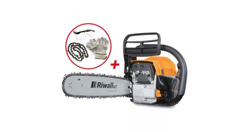 Benzinmotoros láncfűrész 49 cm3 motorral Riwall PRO RPCS 5140