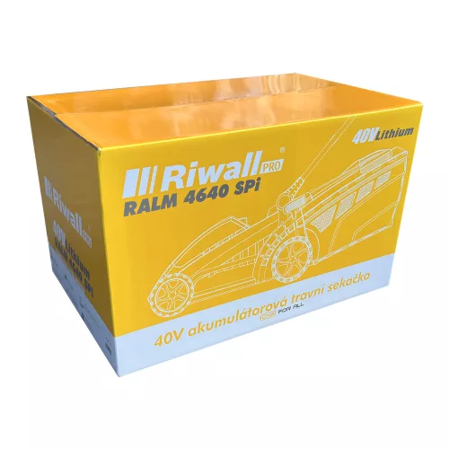 Fűnyíró önjáró akkus szénkefe nélküli motorral 4 az 1-ben, 40 V Riwall PRO RALM 4640 SPi (akku és töltő nélkül)