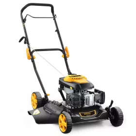   Nem önjáró benzinmotoros fűnyíró 2 az 1-ben, mulcsozó és oldalkidobó funkcióval, 51 cm Riwall PRO RPM 5135 SD